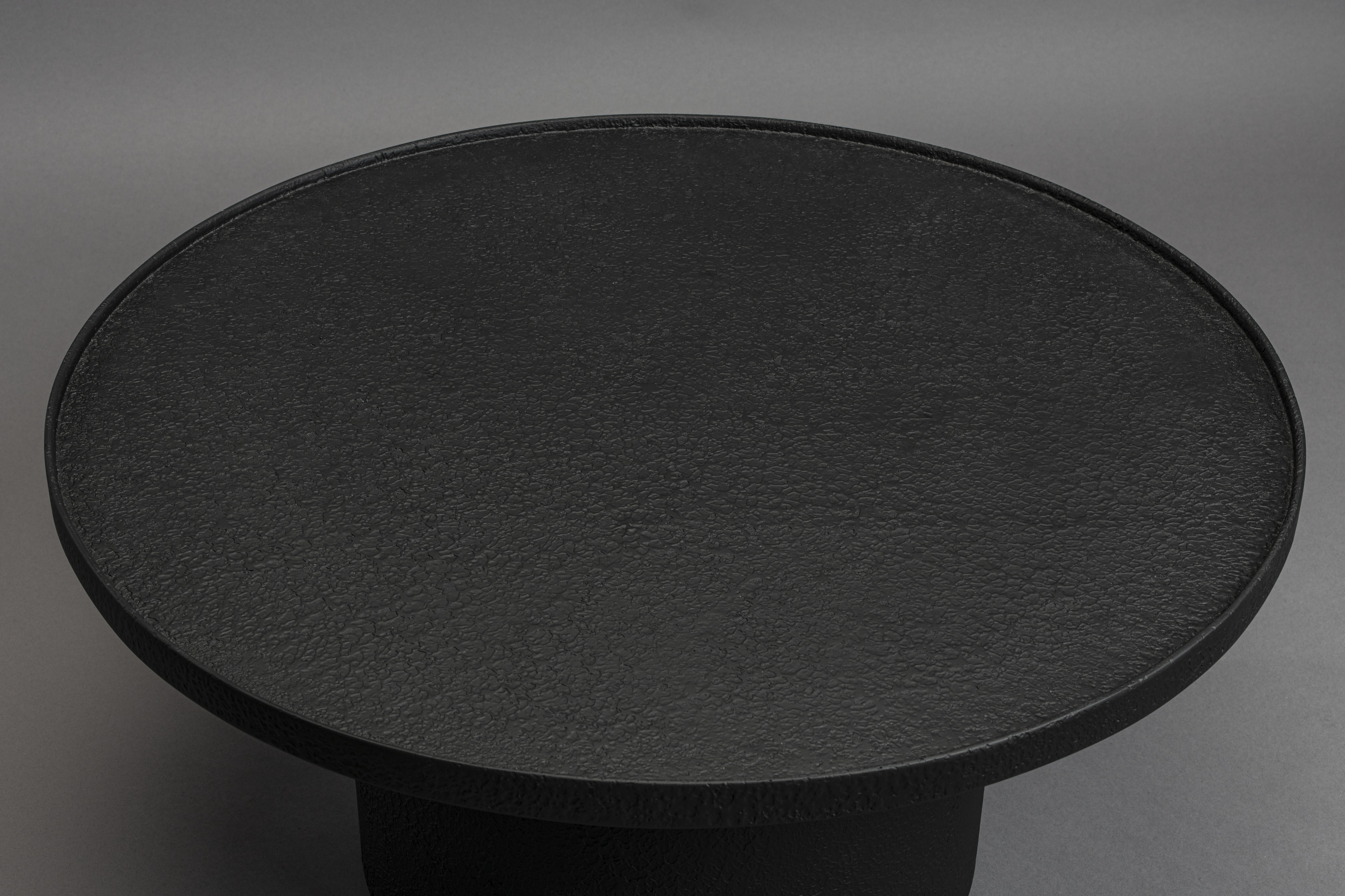 Dutchbone Winston Black Wood Round Coffee Table